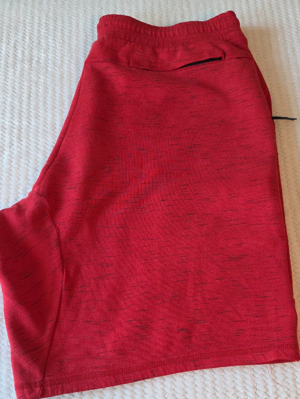 Nike Red Athletic Shorts with Subtle Heathering